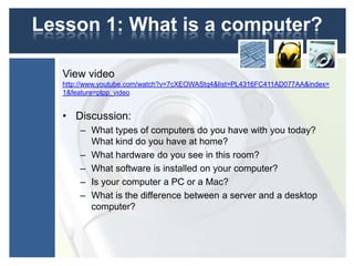 Unit 1 introduction to computers | PPTX