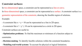 Constraints Math Meaning Example Introduction to Mathematical Modeling. Optimization | PPTX