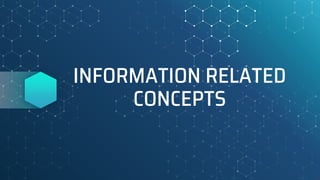 INFORMATION RELATED
CONCEPTS
 