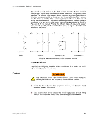 Power Circuits and Transforers-Unit 1 Labvolt Student Manual | PDF