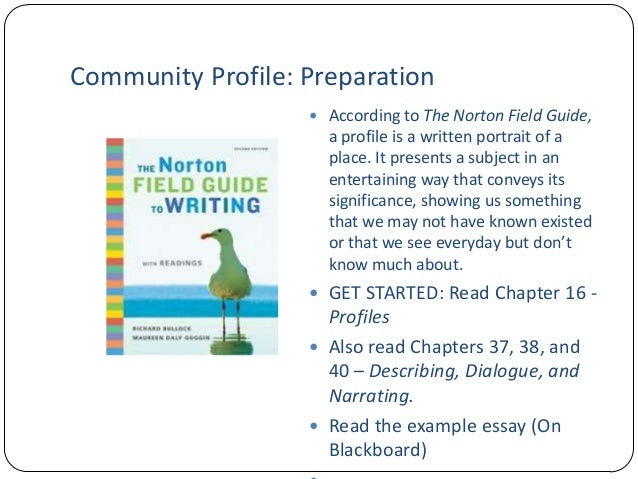 sample profile essays