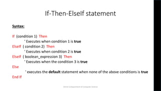 Conditional Statements & Loops | PDF