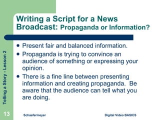Propaganda Script Unit 1 Lesson 02 | PPT