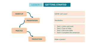 Unit 1_Lesson 1 - Getting Started - lesson plan | PPTX