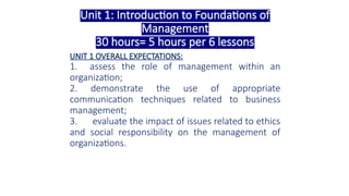 UNIT 1 LESSON 4 BOH4M.ppt it is a good ppt | PPTX