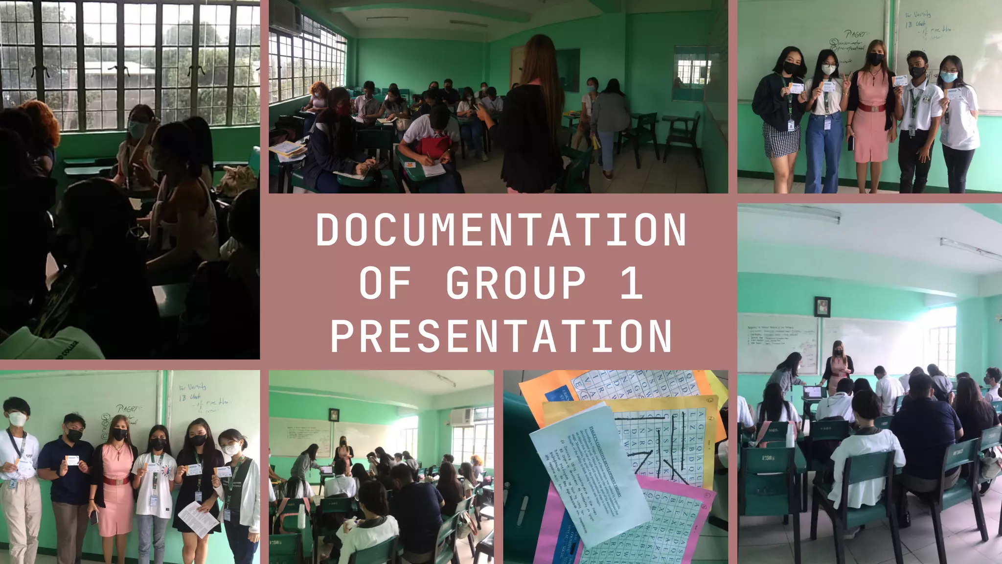 DOCUMENTATION
OF GROUP 1
PRESENTATION
 