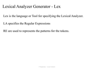 Lexical analysis - Compiler Design | PDF