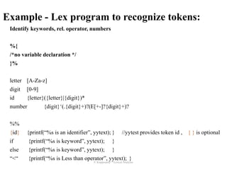 Lexical analysis - Compiler Design | PDF