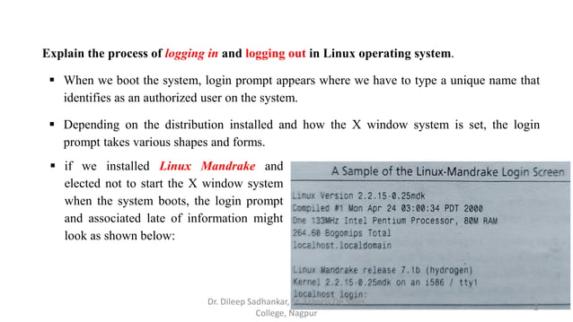 introduction to linux operating system basic information | PPT