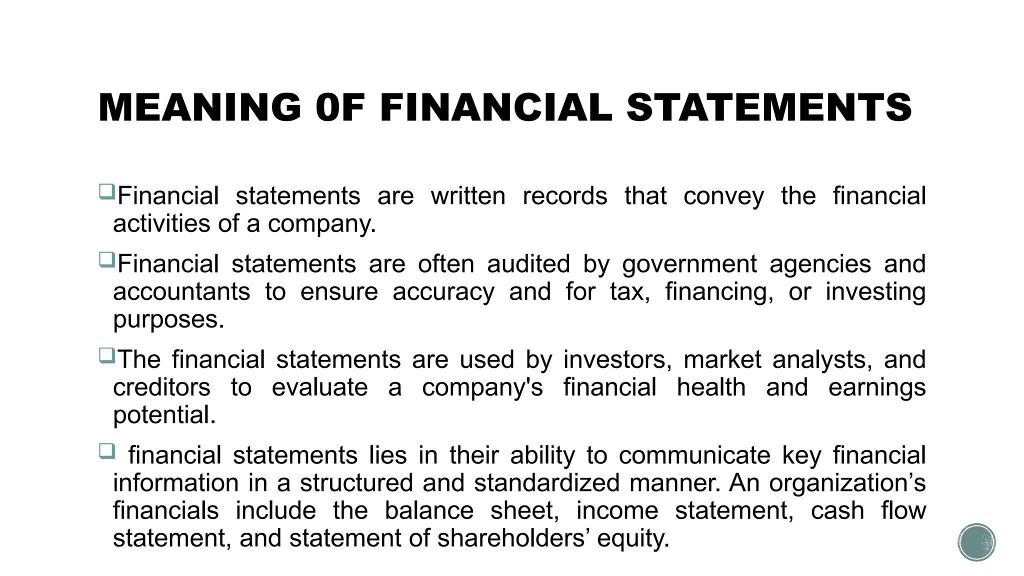 Financial Statement Analysis- Types Characterstics and Limitations | PPTX