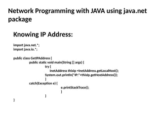 Comprehensive Guide to Network Programming and Java Socket Development ...
