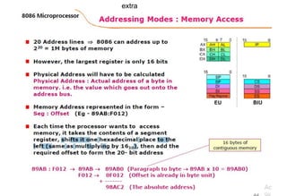 THE 8086 MICROPROCESSOR -architecture, basics | PDF