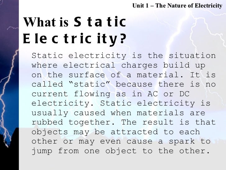 What is static electricity?