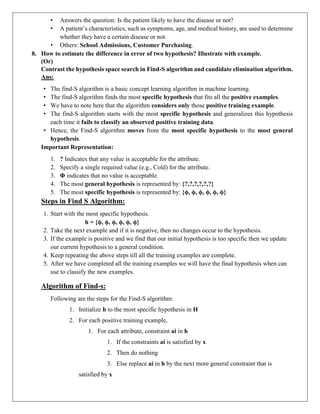 22PCOAM16_ML_Unit 1 notes & Question Bank with answers.pdf