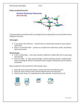 Networking Technologies Basic's complete notes | PDF