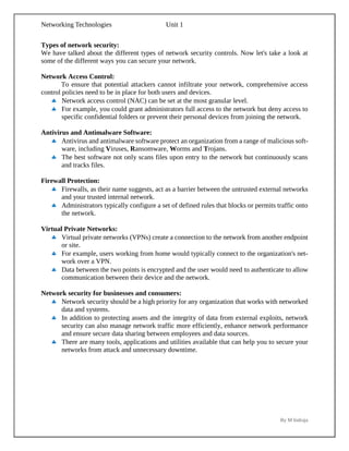 Networking Technologies Basic's complete notes | PDF