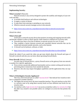Networking Technologies Basic's complete notes | PDF