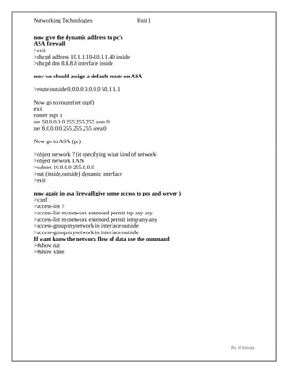 Networking Technologies Basic's complete notes | PDF