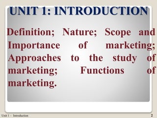 Unit 1 Introduction | PPT