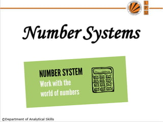 Number Systems
 