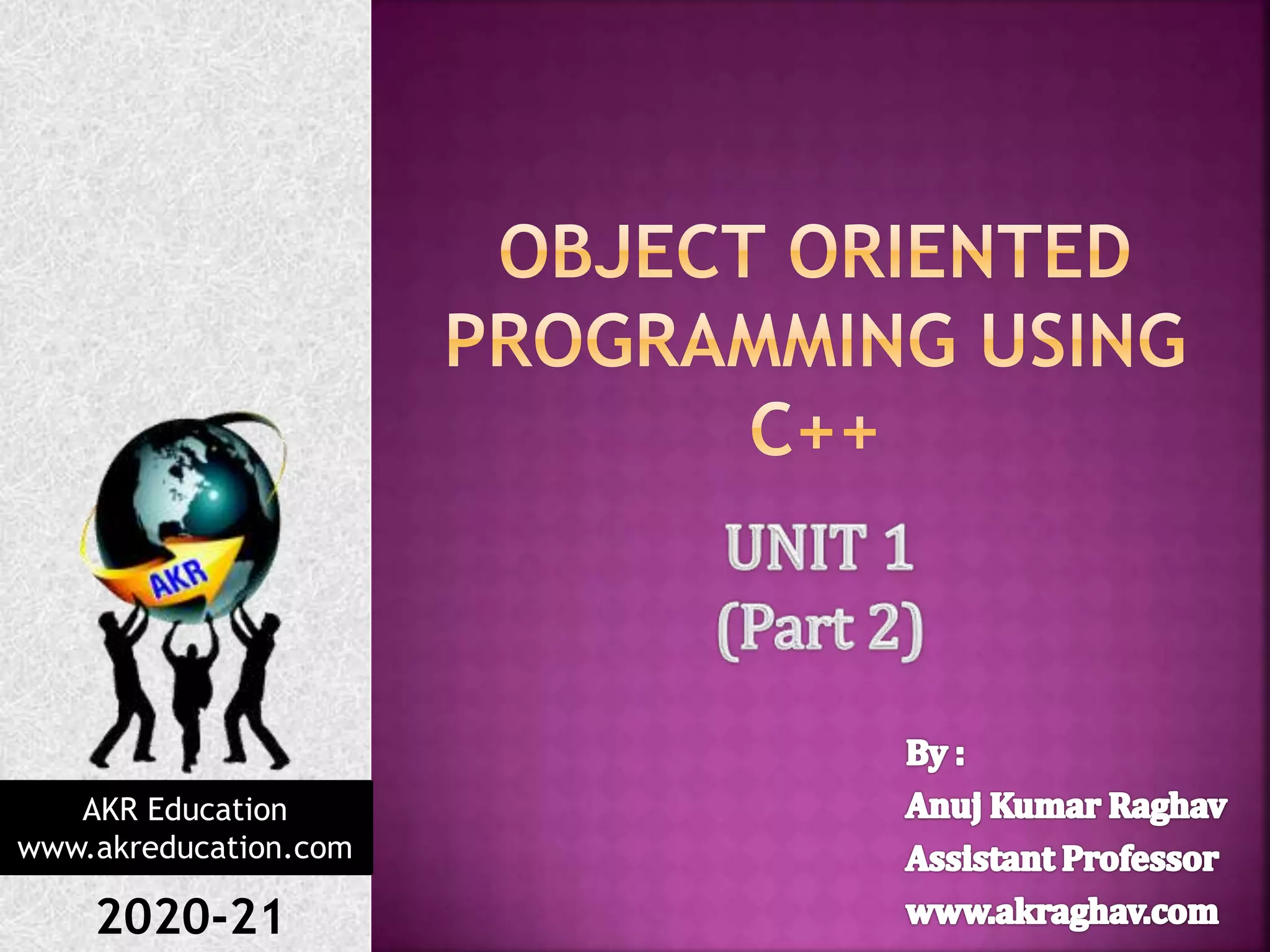 Unit 1 of c++ first program | PPT