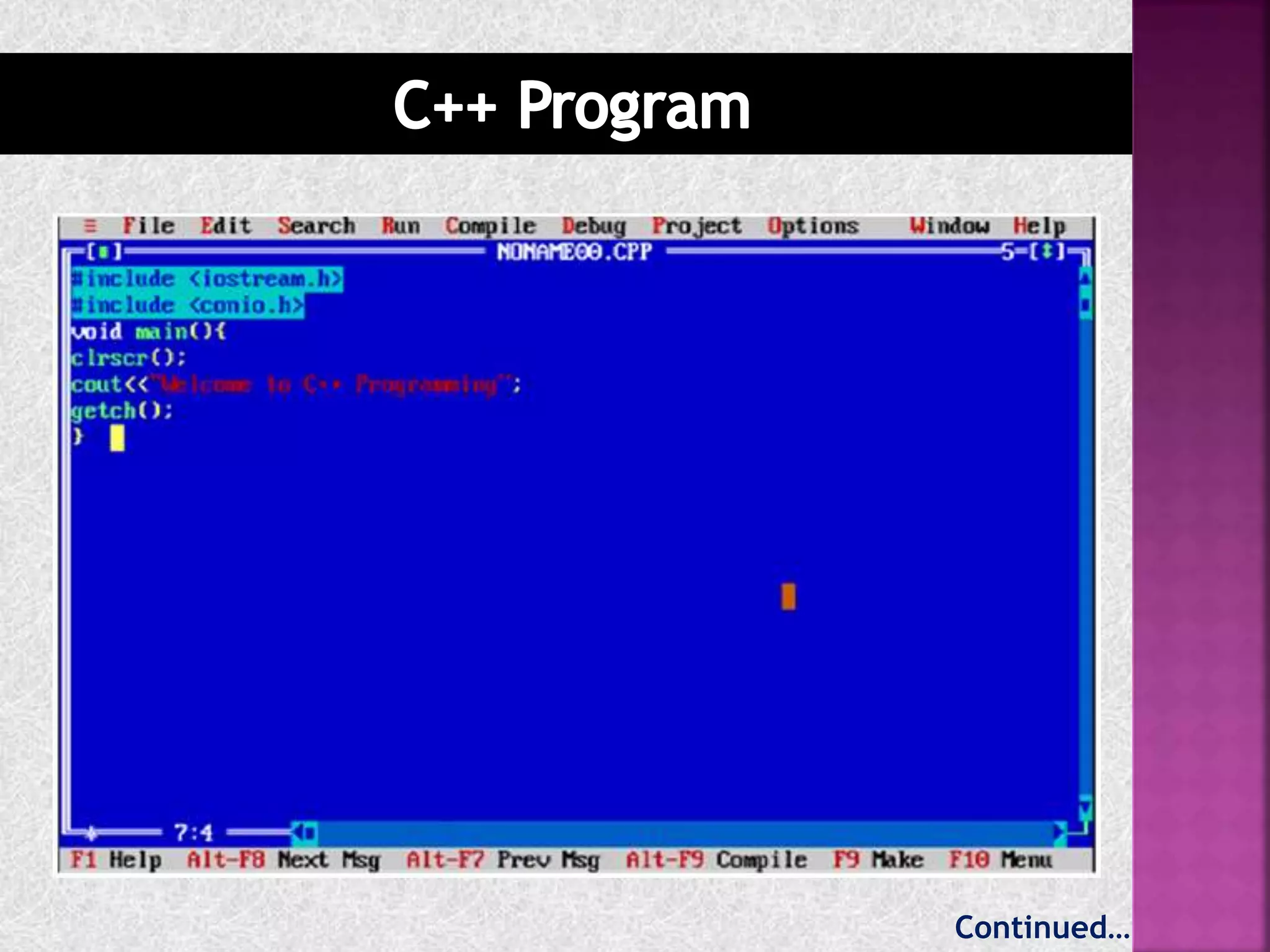 Unit 1 of c++ first program | PPT