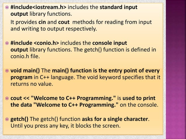 Unit 1 of c++ first program | PPT