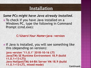 Unit 1 of java part 2 basic introduction | PPT
