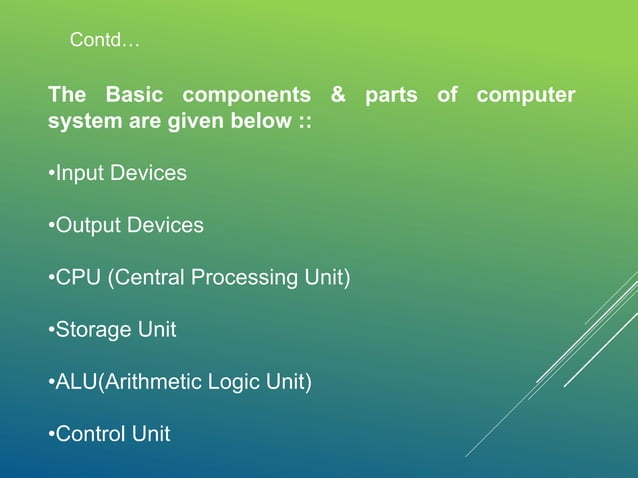 Unit 1 one part introduction to computers | PPT