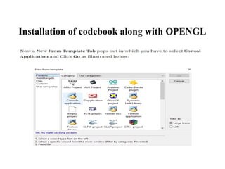 Installation of codebook along with OPENGL
 
