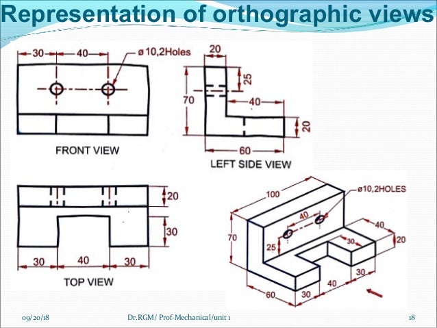 Unit 1 orthographic projection engineering graphics