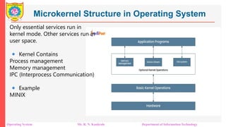 Unit 1 OS structure CPU scheduling types of OS | PDF