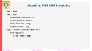 Unit 1 OS structure CPU scheduling types of OS | PDF