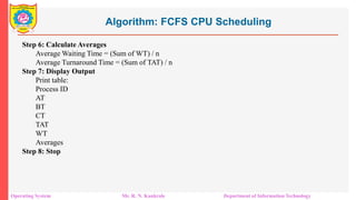 Unit 1 OS structure CPU scheduling types of OS | PDF