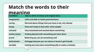 New Close Up B1+ Unit 1 Vocab p 8 Voc .pptx