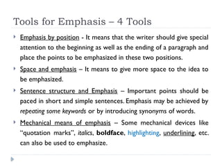 Emphasized Structures Unit 1 Paragraph Writing soft skills engg.pptx