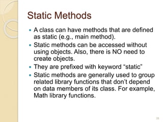 Unit 1 Part - 3 constructor Overloading Static.ppt