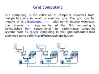 Grid Computing Advantages Unit 1 Part 1 Overview of Cloud Computing Paradigms, Benefits, and ...