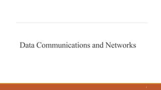 Unit 1 part 1 dcn data communication and networks | PDF