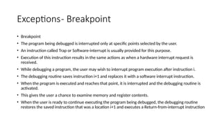 Exception Breakpoints Computer Organization and Architecture_Unit 1_part b.pptx