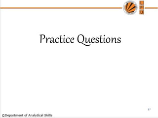 Practice Questions
57
 