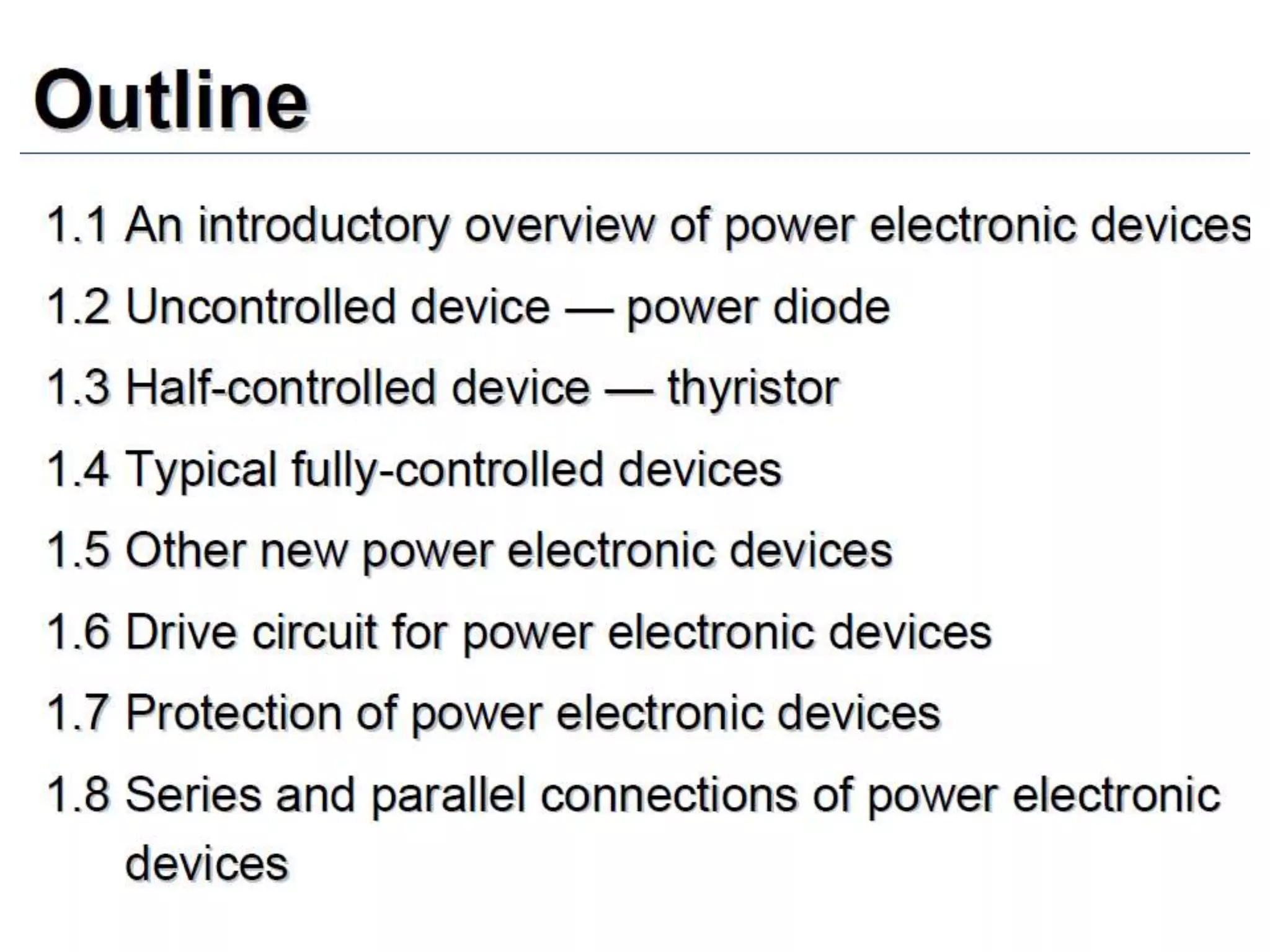 Unit 1 power electronics devices