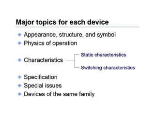 Unit 1 power electronics devices