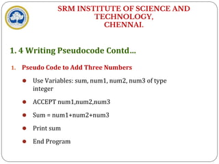 Unit 1 Program pratices for system which helps to solve c matter | PPTX