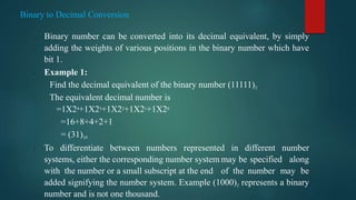 Introduction to number system | PPTX | Technology & Computing