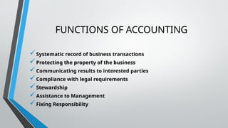 INTRODUCTION TO ACCOUNTING - BASIC CONCEPTS | PPTX
