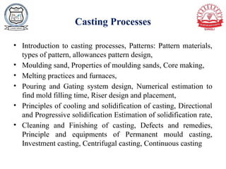 Casting Processes used in engineering .pptx