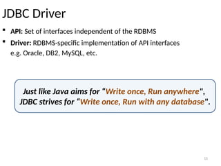 UNIT 1 PPT- FINAL.pptx Advance Java JDBC | PPTX