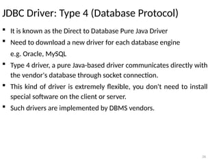 UNIT 1 PPT- FINAL.pptx Advance Java JDBC | PPTX