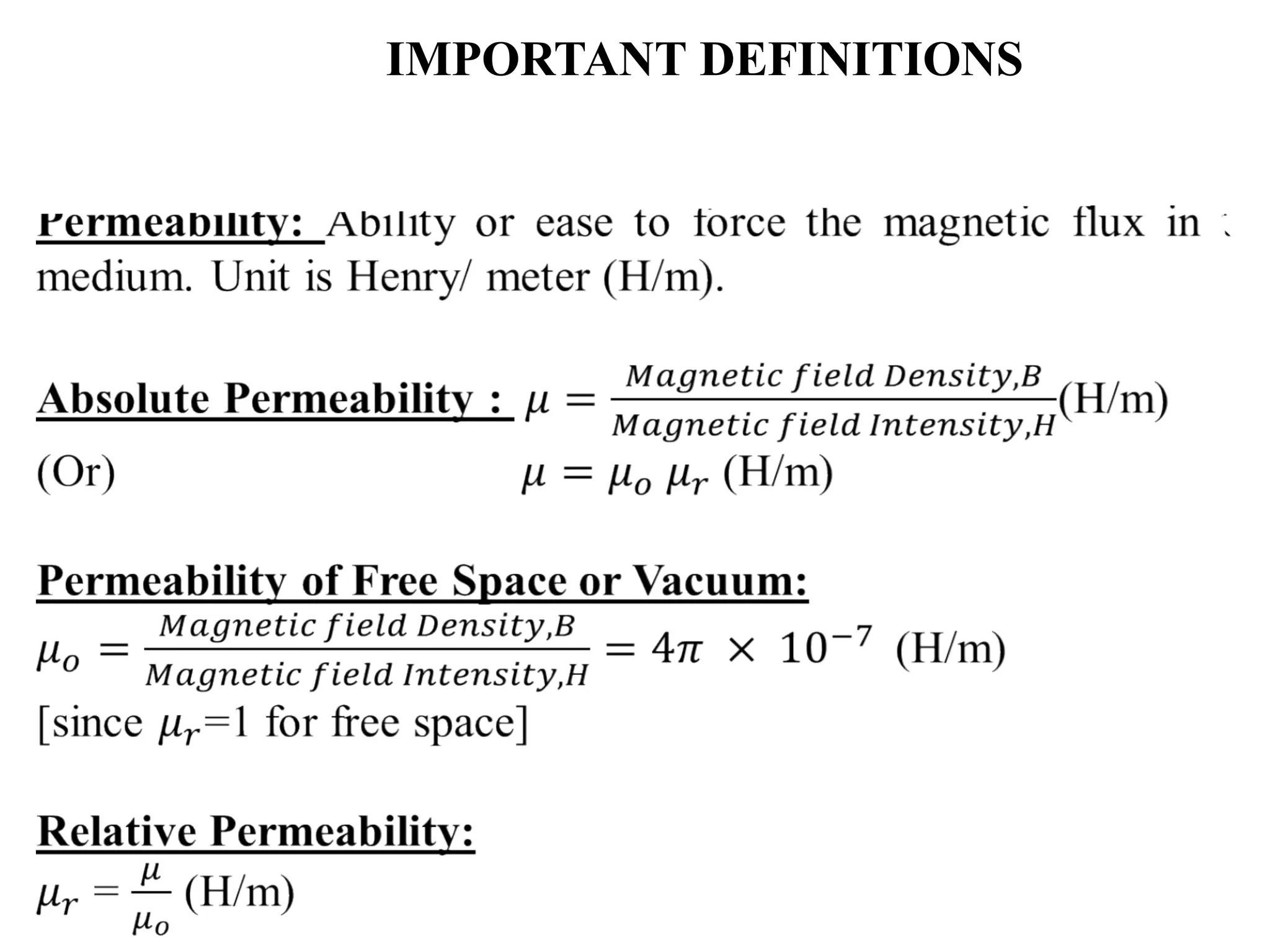IMPORTANT DEFINITIONS
 